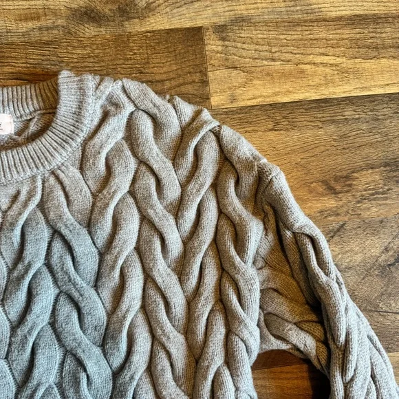 Philosophy Snow Globe | Cable Knit Sweater | Cottagecore Academia Normcore | - Picture 4 of 14